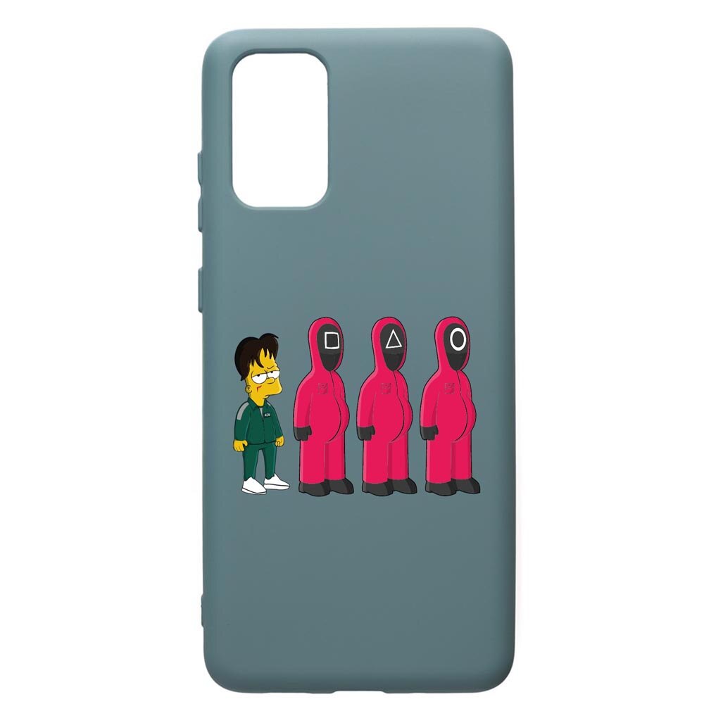 Husa Premium Silicon Compatibila Cu Samsung Galaxy S20 Plus, Squid Game Simpson, silicon, cu interiorul din material textil, protectie camera, Cornflower, PCF842