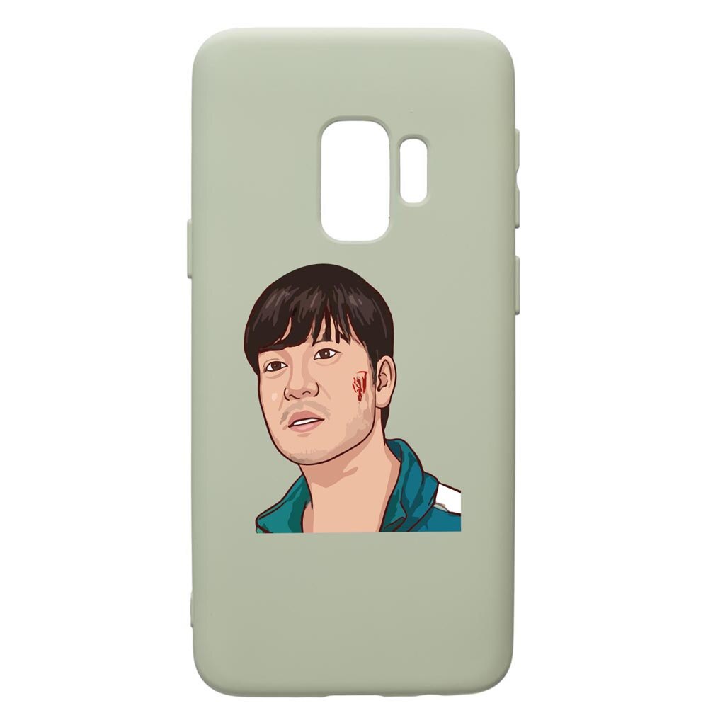 Husa Premium Silicon Compatibila Cu Samsung Galaxy S9, Squid Game - Gamer 218, cu interiorul din material textil, protectie camera, Beryl, PGR843