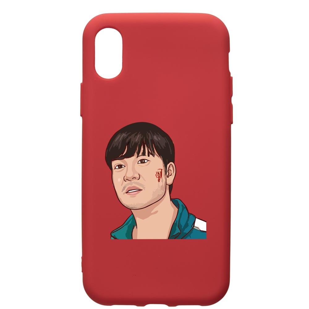 Husa Premium Silicon Compatibila Cu Huawei Y5 2019, Squid Game - Gamer 218, silicon, cu interiorul din material textil, protectie camera, Red, PR843