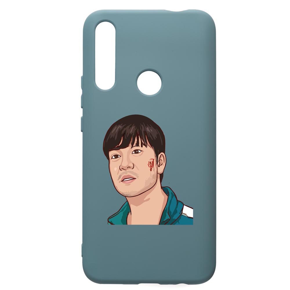 Husa Premium Silicon Compatibila Cu Huawei Y7 2019, Squid Game - Gamer 218, silicon, cu interiorul din material textil, protectie camera, Cornflower, PCF843