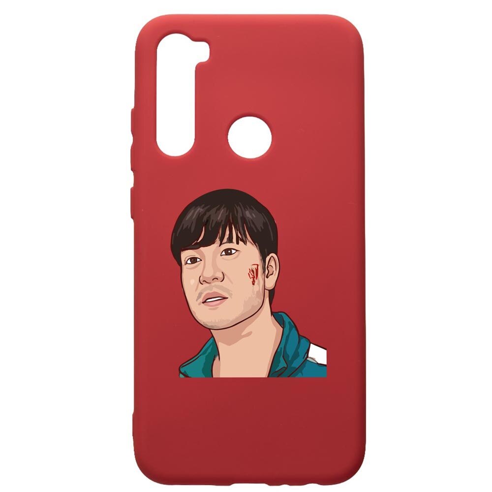 Husa Premium Silicon Compatibila Cu Xiaomi Redmi Note 8, Squid Game - Gamer 218, silicon, cu interiorul din material textil, protectie camera, Red, PR843