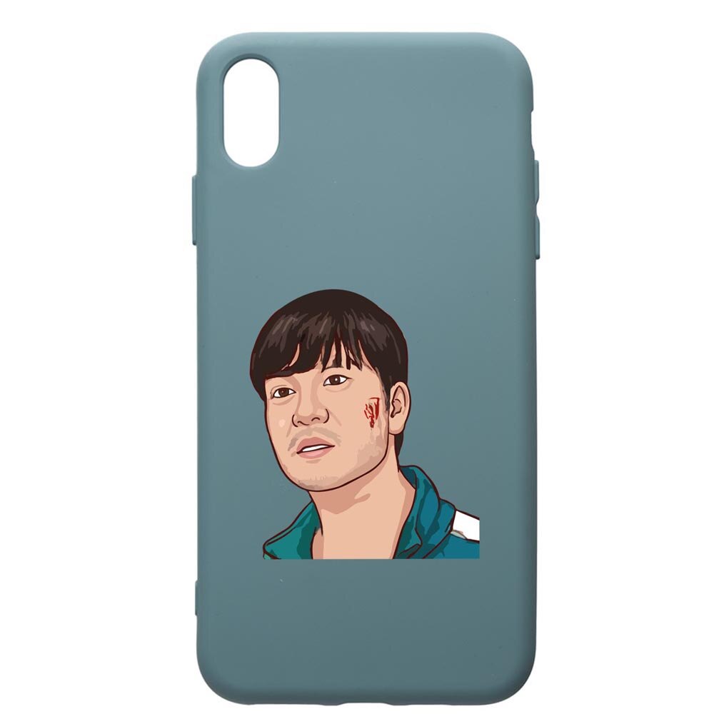 Husa Premium Silicon Compatibila Cu Huawei Y5 2019, Squid Game - Gamer 218, silicon, cu interiorul din material textil, protectie camera, Cornflower, PCF843