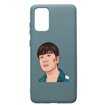 Husa Premium Silicon Compatibila Cu Samsung Galaxy S20 Plus, Squid Game - Gamer 218, silicon, cu interiorul din material textil, protectie camera, Cornflower, PCF843 Husa Premium Silicon Compatibila Cu Samsung Galaxy S20 Plus, Squid Game - Gamer 218, silicon, cu interiorul din material textil, protectie camera, Cornflower, PCF843