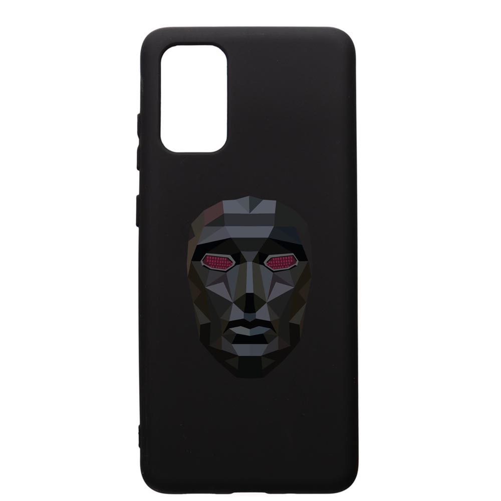 Husa Premium Silicon Compatibila Cu Samsung Galaxy A71, Squid Game Mask Front Man, silicon, cu interiorul din material textil, protectie camera, PB844