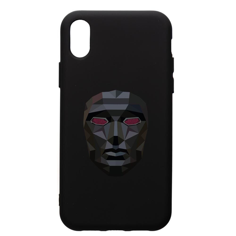Husa Premium Silicon Compatibila Cu Apple iPhone XS Max, Squid Game Mask Front Man, silicon, cu interiorul din material textil, protectie camera, PB844