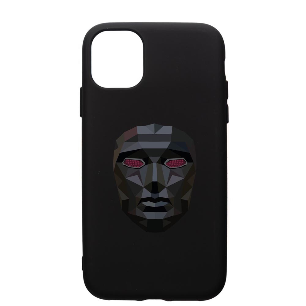 Husa Premium Silicon Compatibila Cu Apple iPhone 12, Squid Game Mask Front Man, silicon, cu interiorul din material textil, protectie camera, PB844