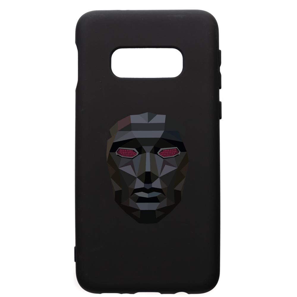 Husa Premium Silicon Compatibila Cu Samsung Galaxy S10E, Squid Game Mask Front Man, silicon, cu interiorul din material textil, protectie camera, PB844