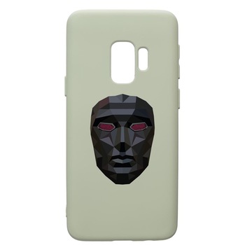 Husa Premium Silicon Compatibila Cu Samsung Galaxy S9, Squid Game Mask Front Man, cu interiorul din material textil, protectie camera, Beryl, PGR844 Husa Premium Silicon Compatibila Cu Samsung Galaxy S9, Squid Game Mask Front Man, cu interiorul din material textil, protectie camera, Beryl, PGR844