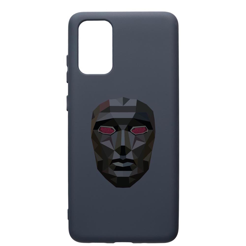 Husa Premium Silicon Compatibila Cu Samsung Galaxy S20 Plus, Squid Game Mask Front Man, cu interiorul din material textil, protectie camera, Alaskan Blue, PAB844