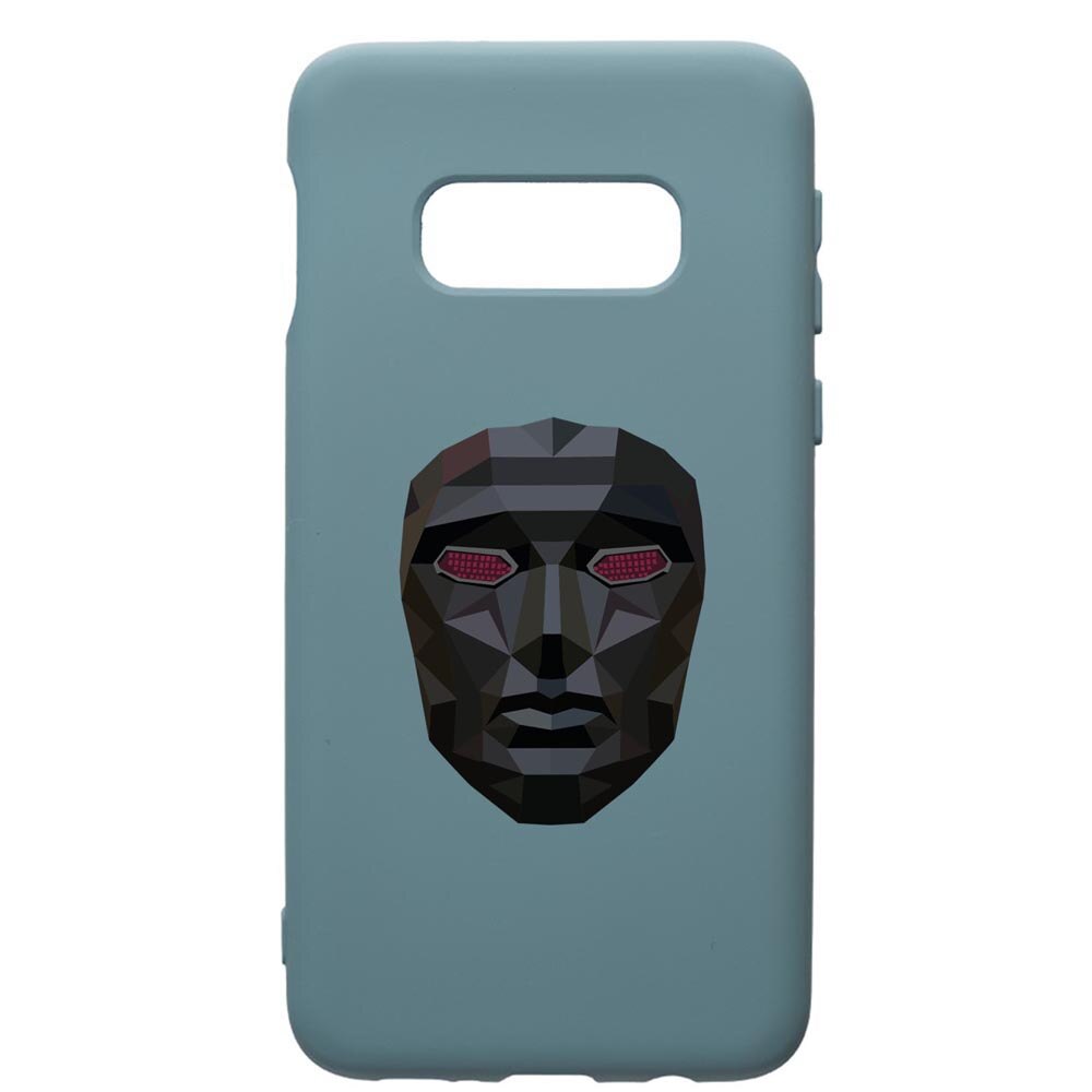 Husa Premium Silicon Compatibila Cu Samsung Galaxy S10, Squid Game Mask Front Man, silicon, cu interiorul din material textil, protectie camera, Cornflower, PCF844