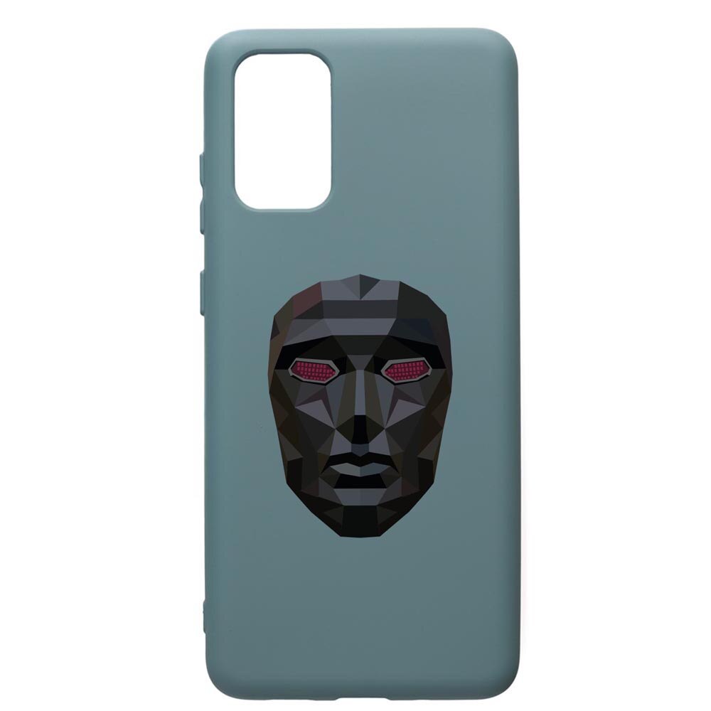Husa Premium Silicon Compatibila Cu Samsung Galaxy S20 Plus, Squid Game Mask Front Man, silicon, cu interiorul din material textil, protectie camera, Cornflower, PCF844