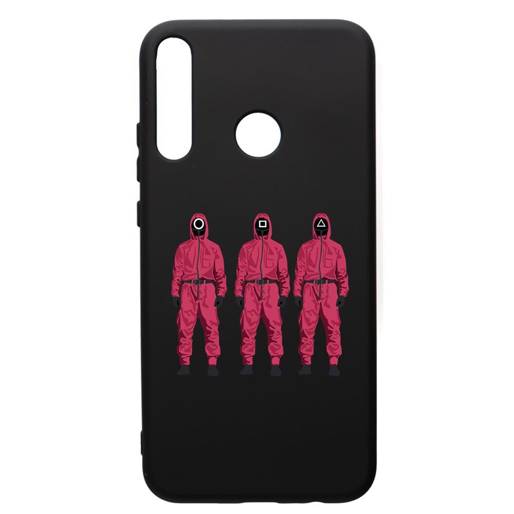 Husa Premium Silicon Compatibila Cu Huawei P40 Lite E / Y7p, Squid Game Soldier Mask, silicon, cu interiorul din material textil, protectie camera, PB845