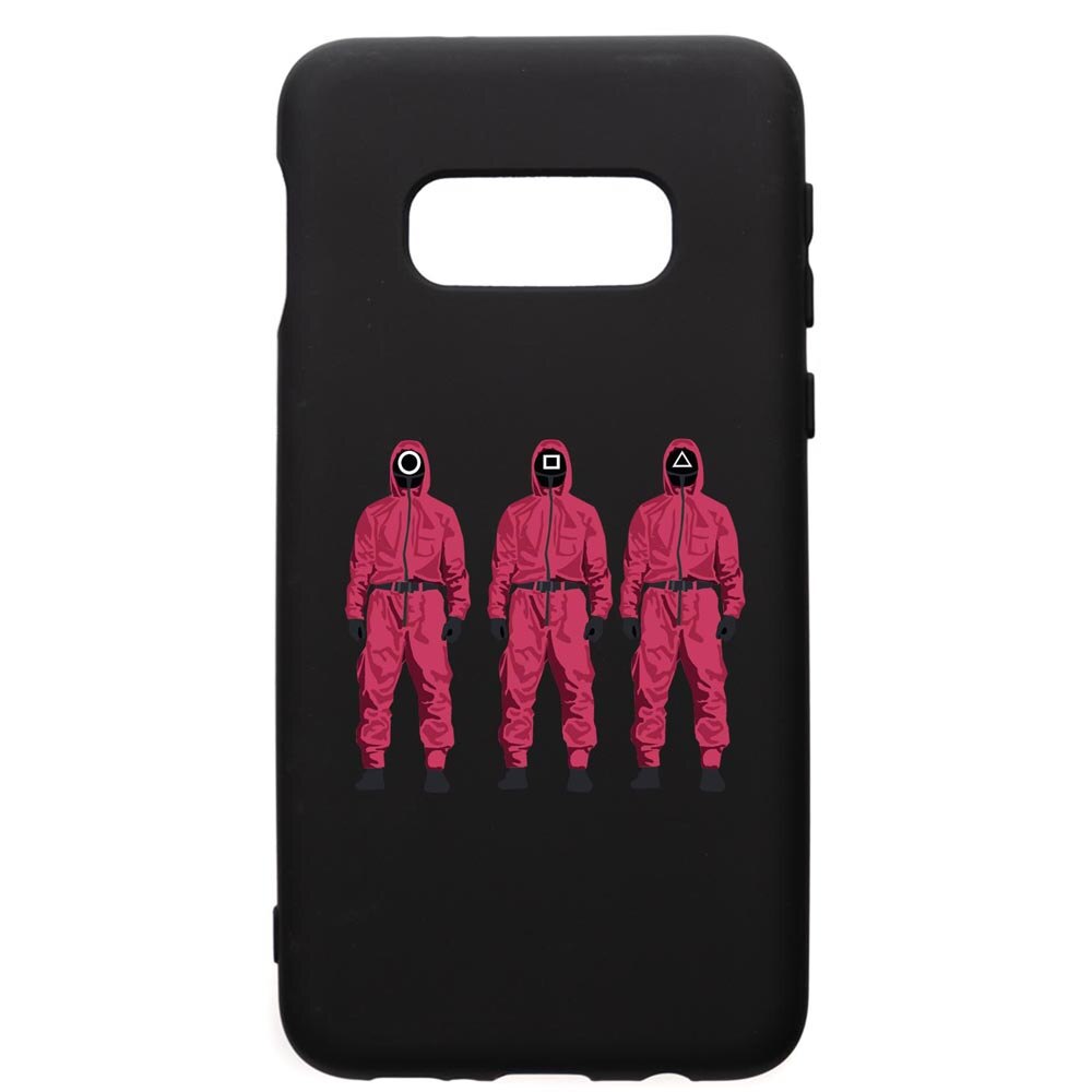 Husa Premium Silicon Compatibila Cu Samsung Galaxy S10E, Squid Game Soldier Mask, silicon, cu interiorul din material textil, protectie camera, PB845