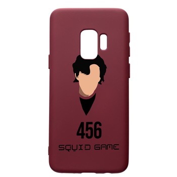 Husa Premium Silicon compatibila cu Samsung Galaxy S9, Squid Game - Gamer 456, cu interiorul din material textil, protectie camera, Burgundy, PBR846 Husa Premium Silicon compatibila cu Samsung Galaxy S9, Squid Game - Gamer 456, cu interiorul din material textil, protectie camera, Burgundy, PBR846