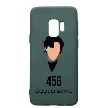 Husa Premium Silicon Compatibila Cu Samsung Galaxy S9, Squid Game - Gamer 456, cu interiorul din material textil, protectie camera, Forest Green, PFG846 Husa Premium Silicon Compatibila Cu Samsung Galaxy S9, Squid Game - Gamer 456, cu interiorul din material textil, protectie camera, Forest Green, PFG846