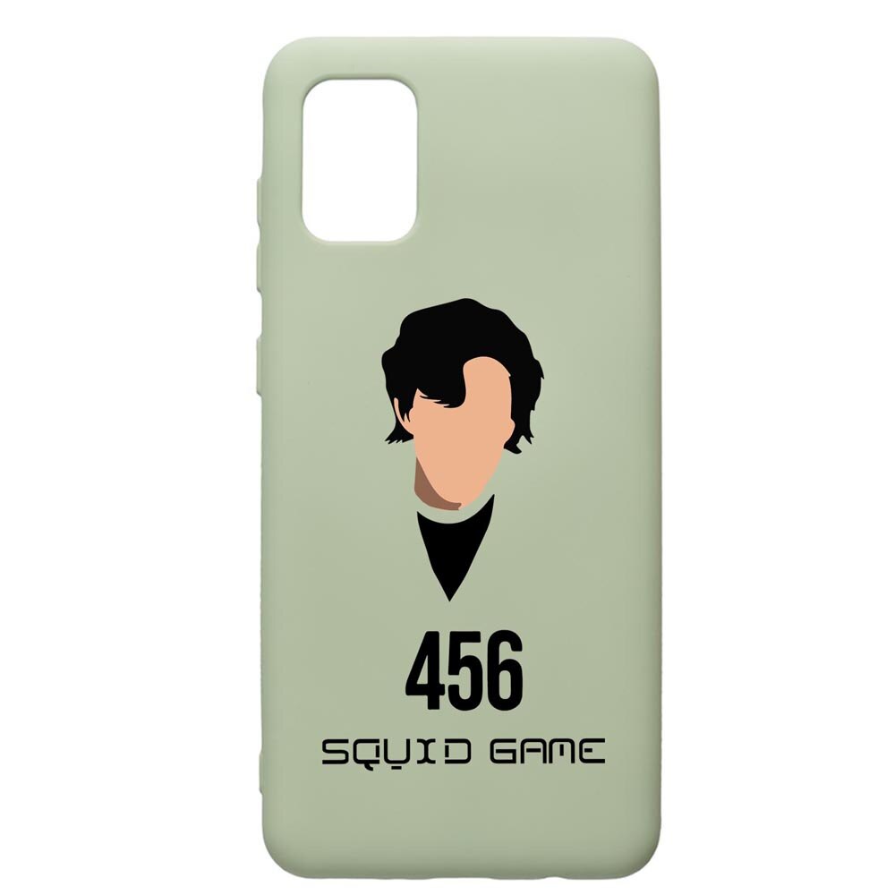 Husa Premium Silicon Compatibila Cu Samsung Galaxy A71, Squid Game - Gamer 456, cu interiorul din material textil, protectie camera, Beryl, PGR846