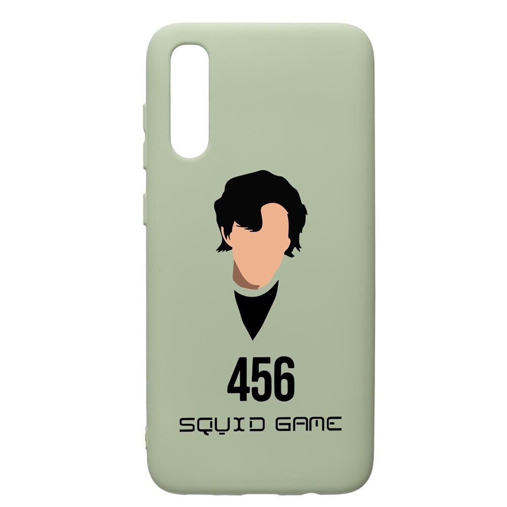 Husa Premium Silicon Compatibila Cu Samsung Galaxy A70, Squid Game - Gamer 456, cu interiorul din material textil, protectie camera, Beryl, PGR846