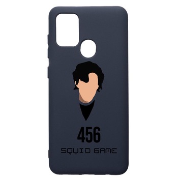 Husa Premium Silicon Compatibila Cu Samsung Galaxy A21S, Squid Game - Gamer 456, cu interiorul din material textil, protectie camera, Alaskan Blue, PAB846 Husa Premium Silicon Compatibila Cu Samsung Galaxy A21S, Squid Game - Gamer 456, cu interiorul din material textil, protectie camera, Alaskan Blue, PAB846