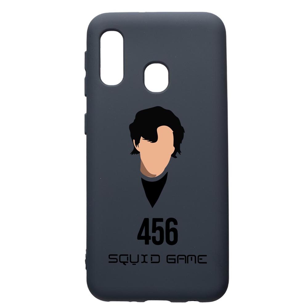 Husa Premium Silicon Compatibila Cu Samsung Galaxy A20E, Squid Game - Gamer 456, cu interiorul din material textil, protectie camera, Alaskan Blue, PAB846