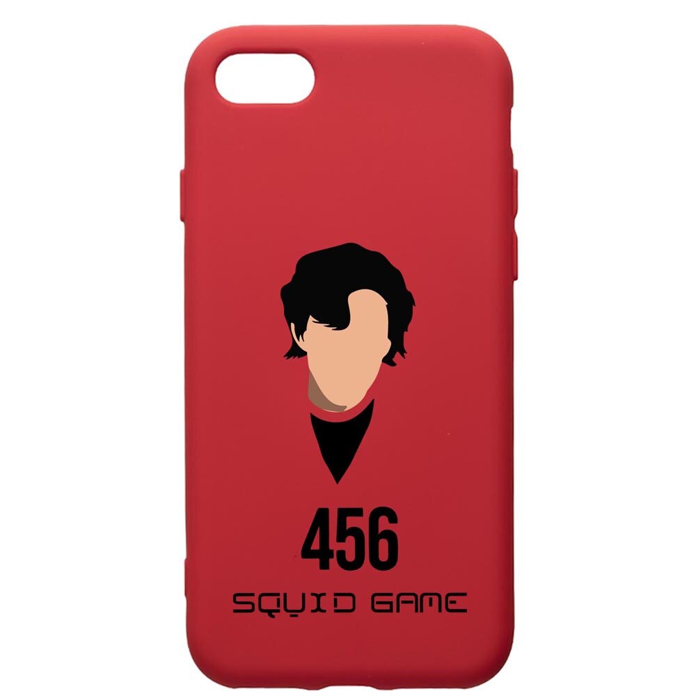 Husa Premium Silicon Compatibila Cu Apple iPhone 8 Plus / iPhone 7 Plus, Squid Game - Gamer 456, silicon, cu interiorul din material textil, protectie camera, Red, PR846