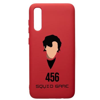Husa Premium Silicon Compatibila Cu Samsung Galaxy A30S, Squid Game - Gamer 456, silicon, cu interiorul din material textil, protectie camera, Red, PR846 Husa Premium Silicon Compatibila Cu Samsung Galaxy A30S, Squid Game - Gamer 456, silicon, cu interiorul din material textil, protectie camera, Red, PR846