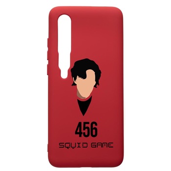Husa Premium Silicon Compatibila Cu Xiaomi Mi 10 / Mi 10 Pro, Squid Game - Gamer 456, silicon, cu interiorul din material textil, protectie camera, Red, PR846 Husa Premium Silicon Compatibila Cu Xiaomi Mi 10 / Mi 10 Pro, Squid Game - Gamer 456, silicon, cu interiorul din material textil, protectie camera, Red, PR846