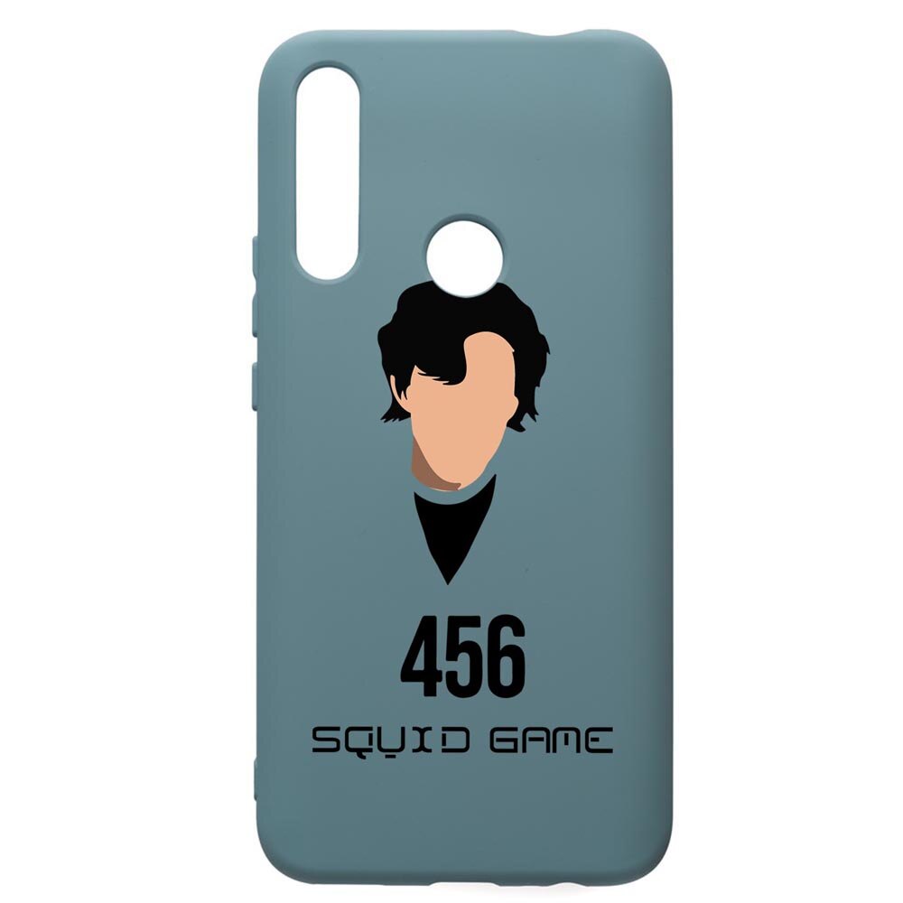 Husa Premium Silicon Compatibila Cu Huawei Y7 2019, Squid Game - Gamer 456, silicon, cu interiorul din material textil, protectie camera, Cornflower, PCF846