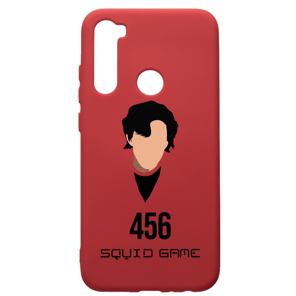 Husa Premium Silicon Compatibila Cu Xiaomi Redmi Note 8, Squid Game - Gamer 456, silicon, cu interiorul din material textil, protectie camera, Red, PR846