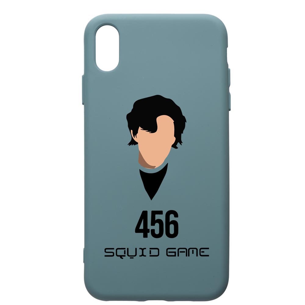 Husa Premium Silicon Compatibila Cu Apple iPhone XS Max, Squid Game - Gamer 456, silicon, cu interiorul din material textil, protectie camera, Cornflower, PCF846