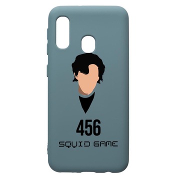 Husa Premium Silicon Compatibila Cu Samsung Galaxy A20E, Squid Game - Gamer 456, silicon, cu interiorul din material textil, protectie camera, Cornflower, PCF846 Husa Premium Silicon Compatibila Cu Samsung Galaxy A20E, Squid Game - Gamer 456, silicon, cu interiorul din material textil, protectie camera, Cornflower, PCF846