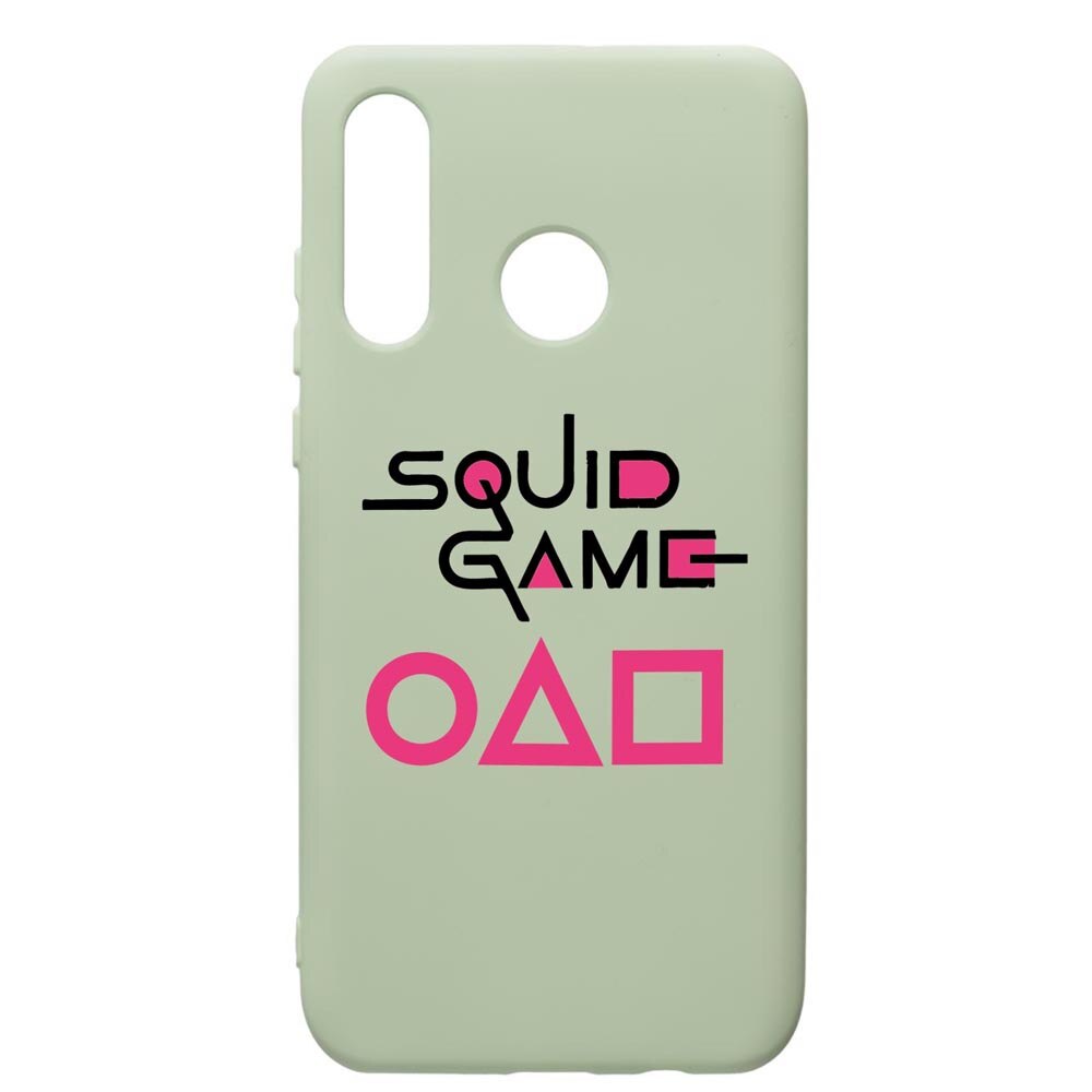 Husa Premium Silicon Compatibila Cu Huawei P30 Lite, Squid Game, cu interiorul din material textil, protectie camera, Beryl, PGR847