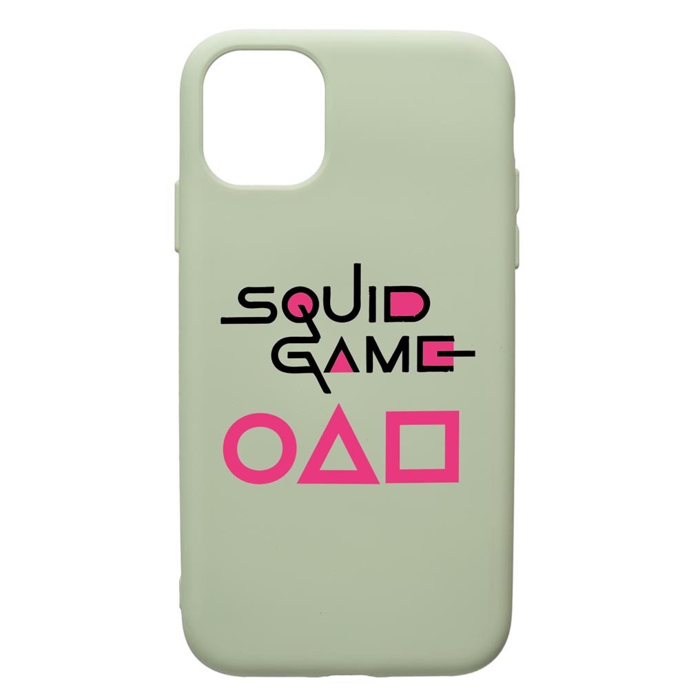 Husa Premium Silicon Compatibila Cu Apple iPhone 12, Squid Game, cu interiorul din material textil, protectie camera, Beryl, PGR847