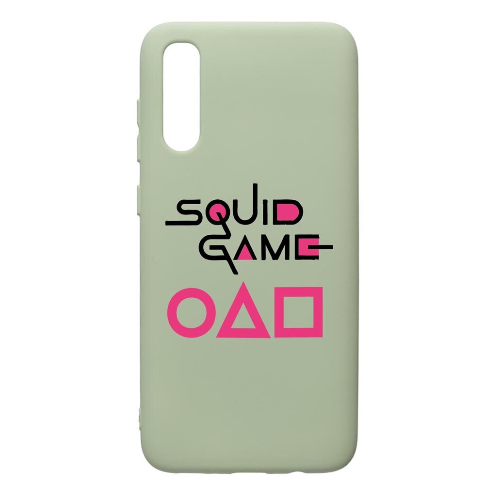 Husa Premium Silicon Compatibila Cu Samsung Galaxy A70, Squid Game, cu interiorul din material textil, protectie camera, Beryl, PGR847