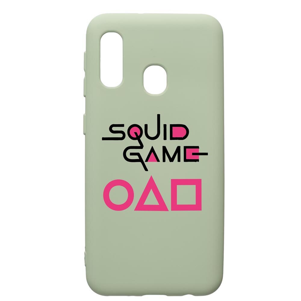 Husa Premium Silicon Compatibila Cu Samsung Galaxy A40, Squid Game, cu interiorul din material textil, protectie camera, Beryl, PGR847