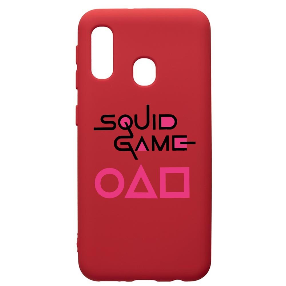 Husa Premium Silicon Compatibila Cu Samsung Galaxy A20E, Squid Game, silicon, cu interiorul din material textil, protectie camera, Red, PR847