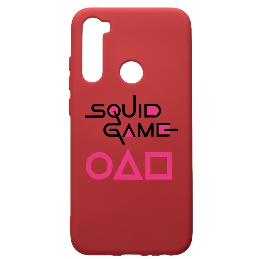 Husa Premium Silicon Compatibila Cu Xiaomi Redmi Note 8, Squid Game, silicon, cu interiorul din material textil, protectie camera, Red, PR847