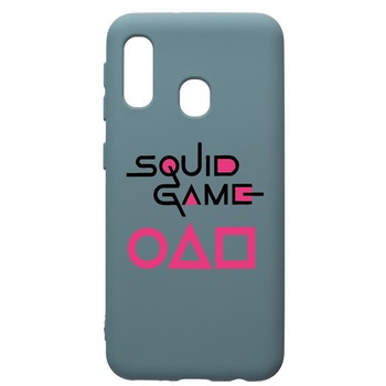 Husa Premium Silicon Compatibila Cu Samsung Galaxy A20E, Squid Game, silicon, cu interiorul din material textil, protectie camera, Cornflower, PCF847 Husa Premium Silicon Compatibila Cu Samsung Galaxy A20E, Squid Game, silicon, cu interiorul din material textil, protectie camera, Cornflower, PCF847