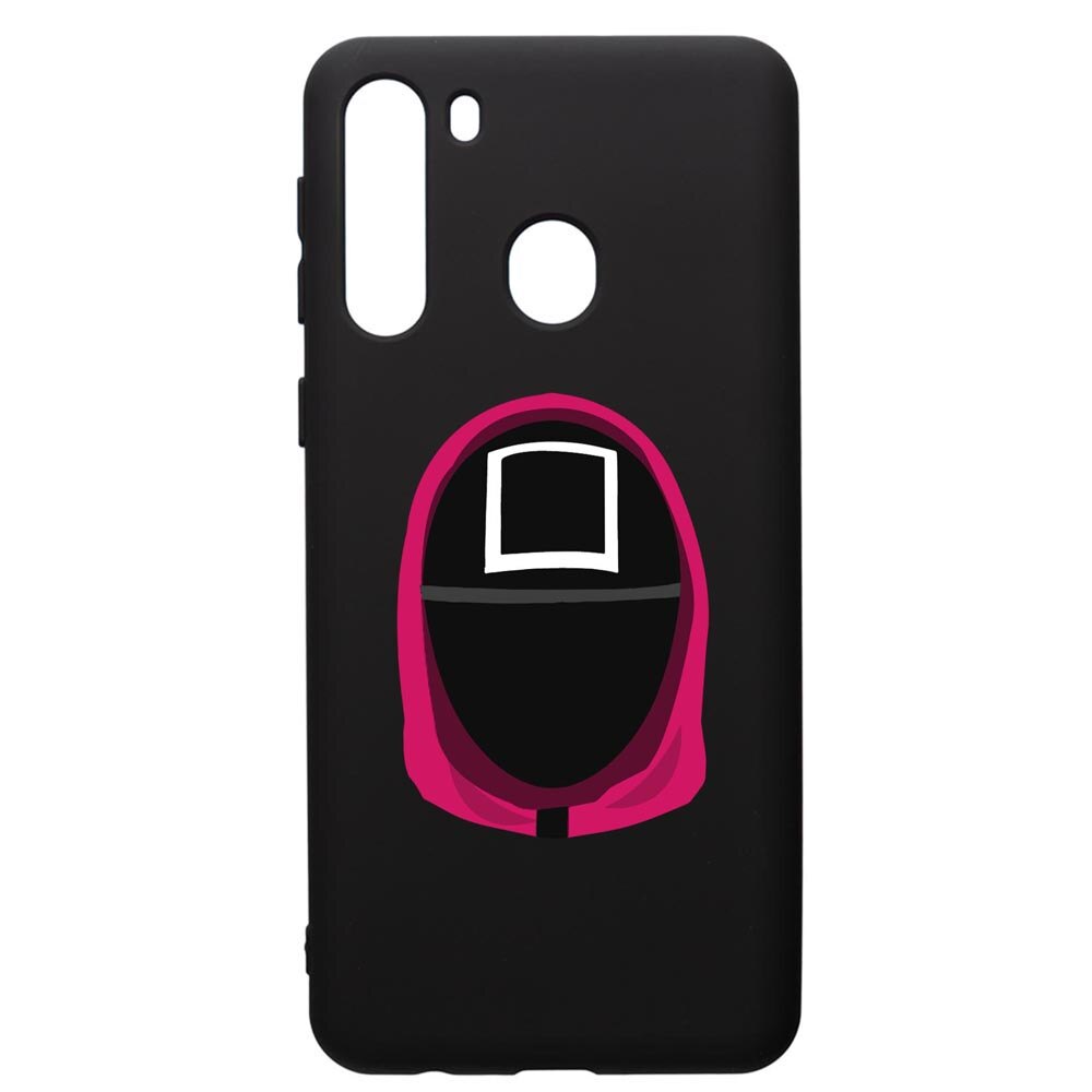 Husa Premium Silicon Compatibila Cu Samsung Galaxy A21S, Squid Game Soldier Square, silicon, cu interiorul din material textil, protectie camera, PB848
