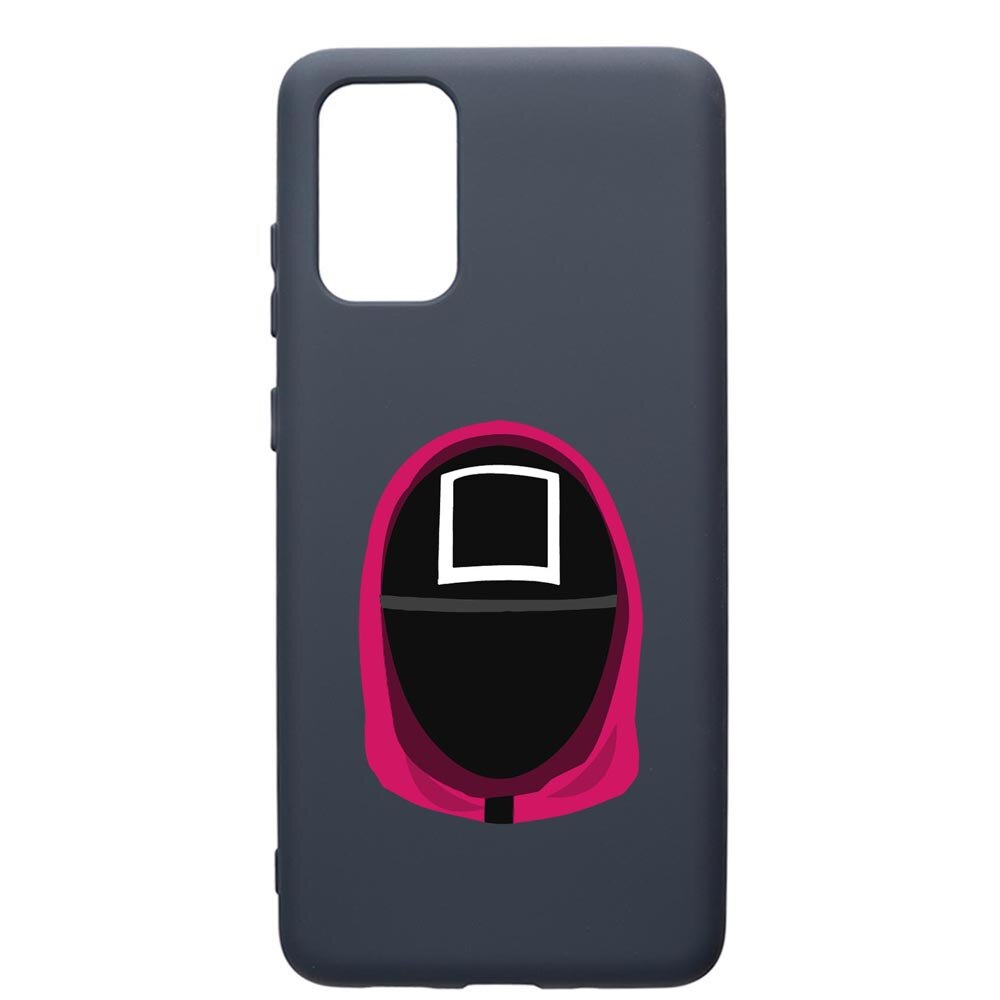 Husa Premium Silicon Compatibila Cu Samsung Galaxy S20 Plus, Squid Game Soldier Square, cu interiorul din material textil, protectie camera, Alaskan Blue, PAB848