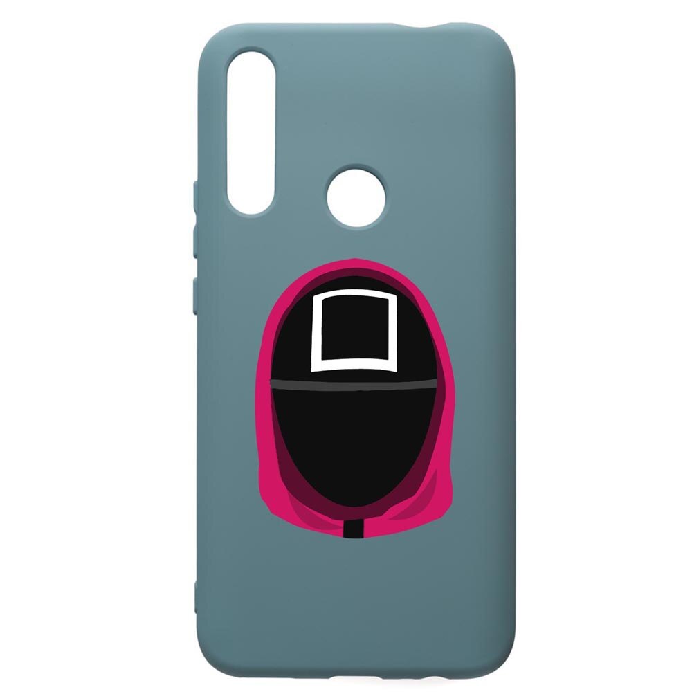 Husa Premium Silicon Compatibila Cu Huawei Y7 2019, Squid Game Soldier Square, silicon, cu interiorul din material textil, protectie camera, Cornflower, PCF848