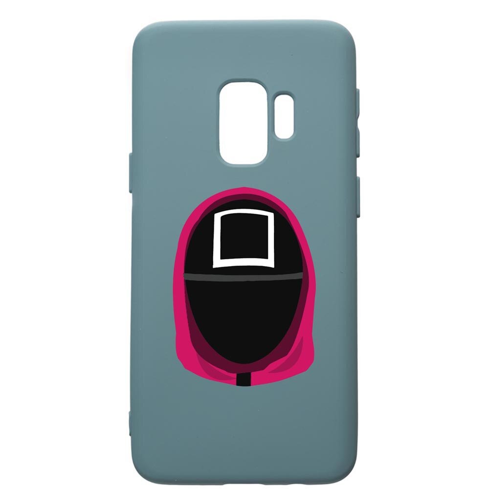 Husa Premium Silicon Compatibila Cu Samsung Galaxy S9, Squid Game Soldier Square, silicon, cu interiorul din material textil, protectie camera, Cornflower, PCF848