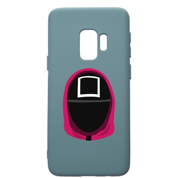 Husa Premium Silicon Compatibila Cu Samsung Galaxy S9, Squid Game Soldier Square, silicon, cu interiorul din material textil, protectie camera, Cornflower, PCF848 Husa Premium Silicon Compatibila Cu Samsung Galaxy S9, Squid Game Soldier Square, silicon, cu interiorul din material textil, protectie camera, Cornflower, PCF848