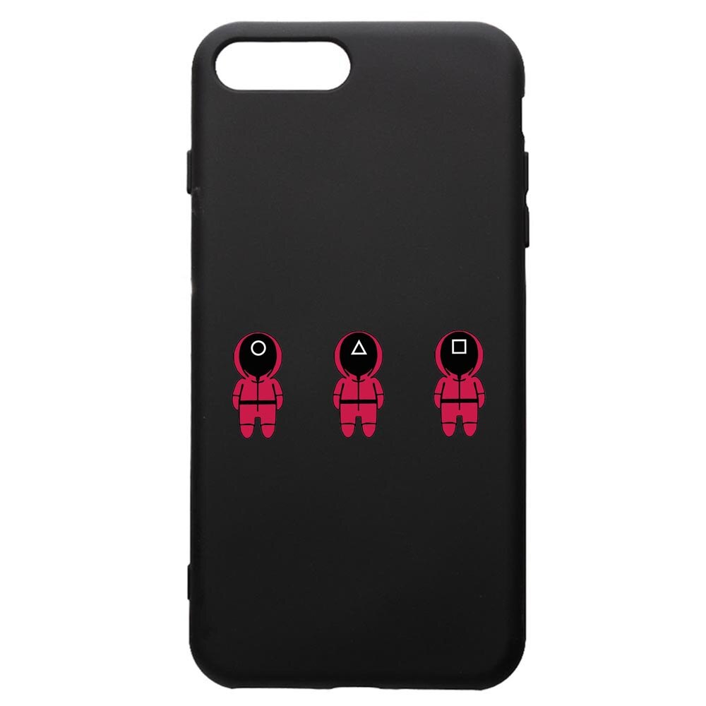 Husa Premium Silicon Compatibila Cu Apple iPhone 8 Plus / iPhone 7 Plus, Squid Game Soldier Cartoon, silicon, cu interiorul din material textil, protectie camera, PB849