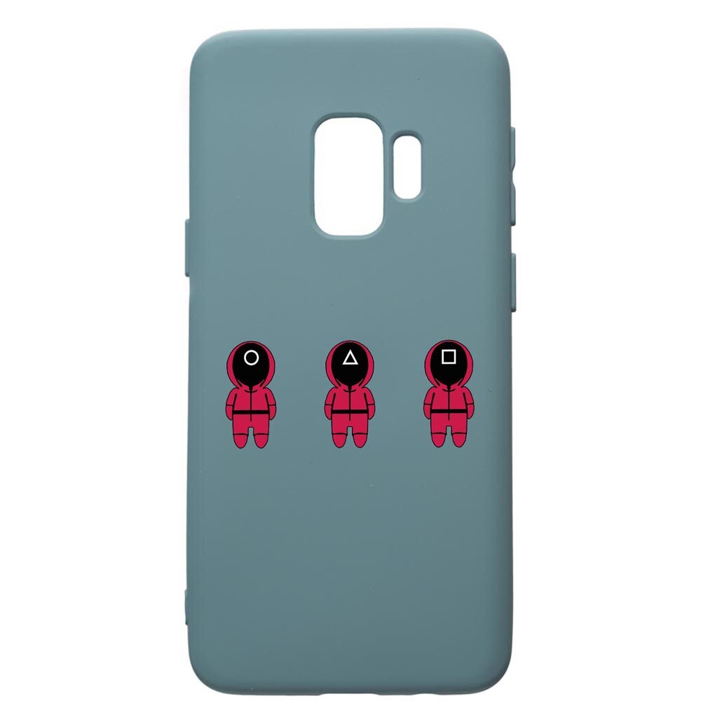 Husa Premium Silicon Compatibila Cu Samsung Galaxy S9, Squid Game Soldier Cartoon, silicon, cu interiorul din material textil, protectie camera, Cornflower, PCF849