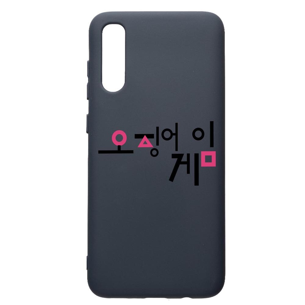 Husa Premium Silicon Compatibila Cu Samsung Galaxy A70, Squid Game Korean, cu interiorul din material textil, protectie camera, Alaskan Blue, PAB850