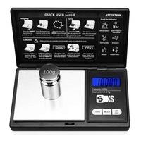 Cantar de bijuterii SIKS® cu afisaj digital 500 x 0,01, portabil, negru