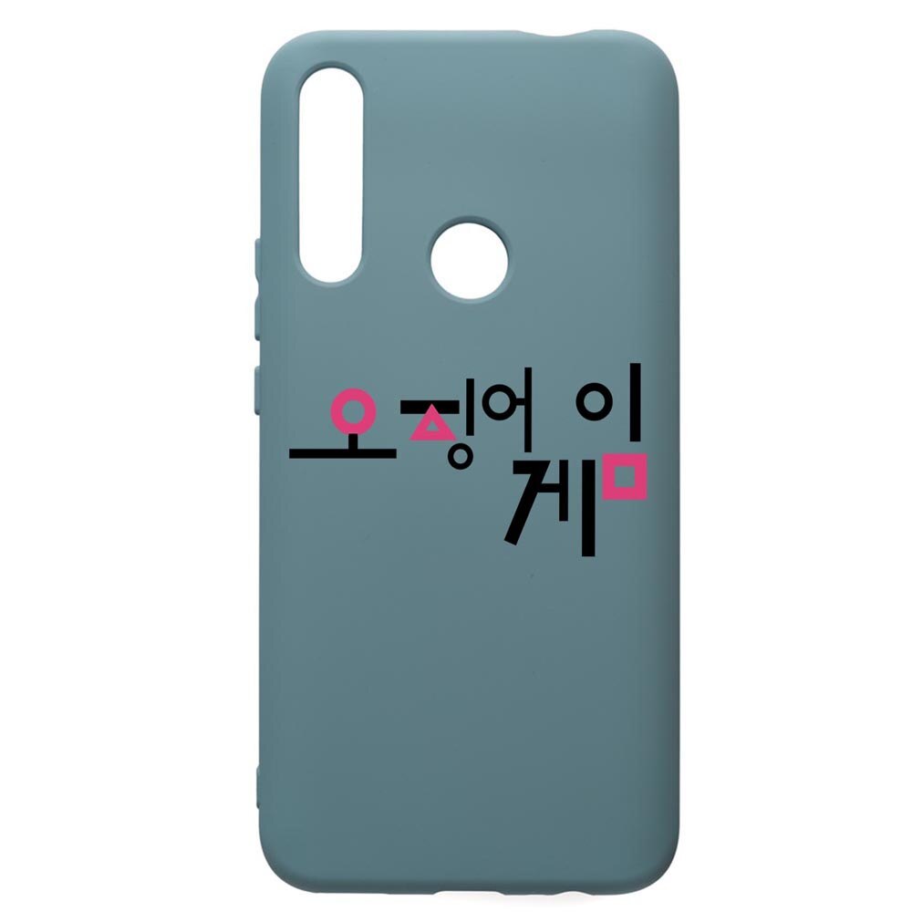 Husa Premium Silicon Compatibila Cu Huawei P Smart Z, Squid Game Korean, silicon, cu interiorul din material textil, protectie camera, Cornflower, PCF850