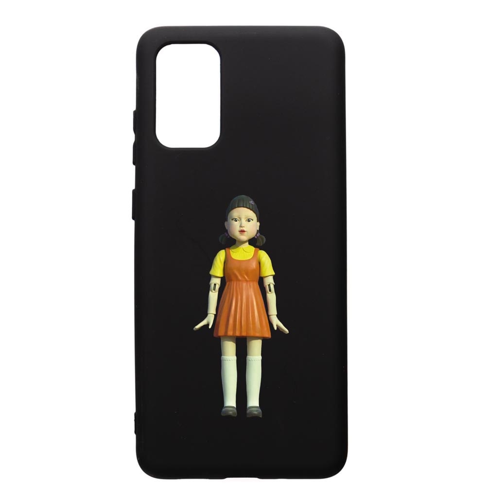Husa Premium Silicon Compatibila Cu Samsung Galaxy S20 Plus, Squid Game Doll Girl, silicon, cu interiorul din material textil, protectie camera, PB851