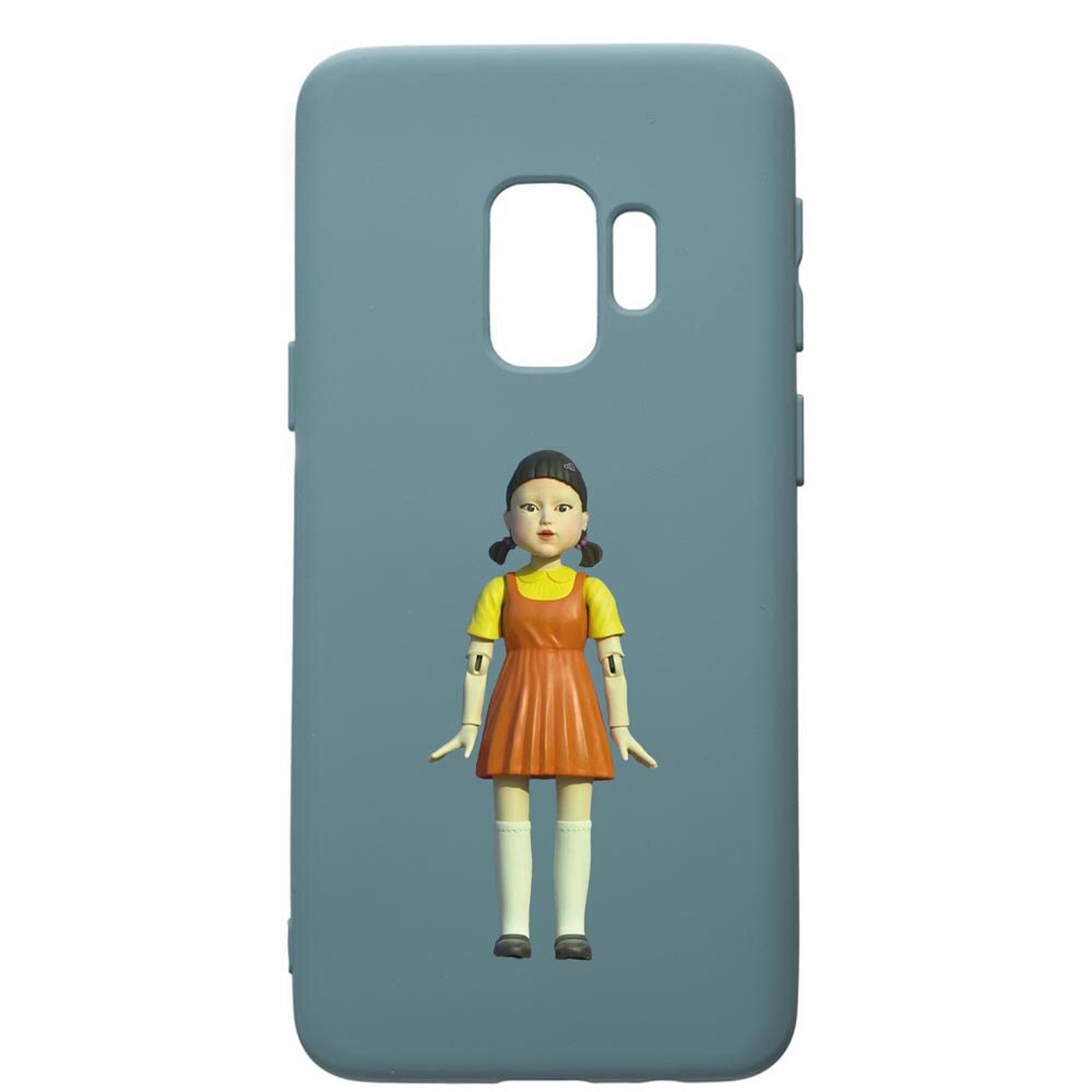 Husa Premium Silicon Compatibila Cu Samsung Galaxy S9, Squid Game Doll Girl, silicon, cu interiorul din material textil, protectie camera, Cornflower, PCF851
