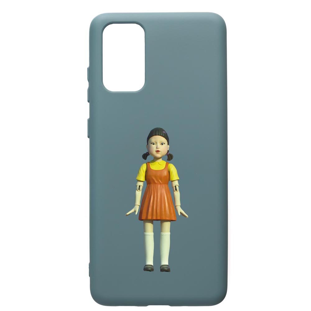 Husa Premium Silicon Compatibila Cu Samsung Galaxy S20 Plus, Squid Game Doll Girl, silicon, cu interiorul din material textil, protectie camera, Cornflower, PCF851